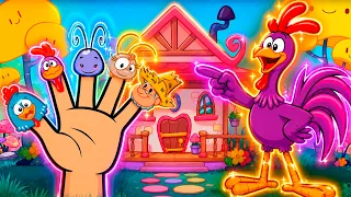 🐔🎵 FAMÍLIA DOS DEDOS | GALINHA PINTADINHA E SUA TURMINHA 🌈✨ Música Infantil para Crianças 🎶