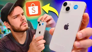 COMPREI UM IPHONE 14 BARATO NA SHOPEE E...