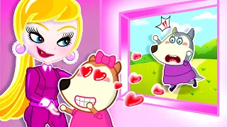 Lucy Was Adopted By Barbie Mom? | Series About Mommy Wolf Family | Cartoon for Kids
