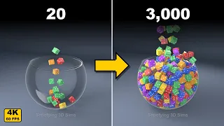 Oddly Satisfying Physics Simulations 🌀 | 6 Minutes of Pure Satisfaction【4K 60FPS】