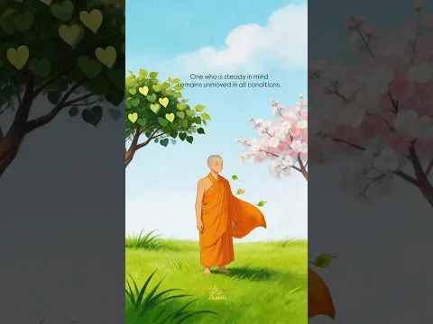 🍃 The wise remain unmoved by praise or blame.  #Buddha #Buddhism #Buddhistquote #peaceofmind #peace