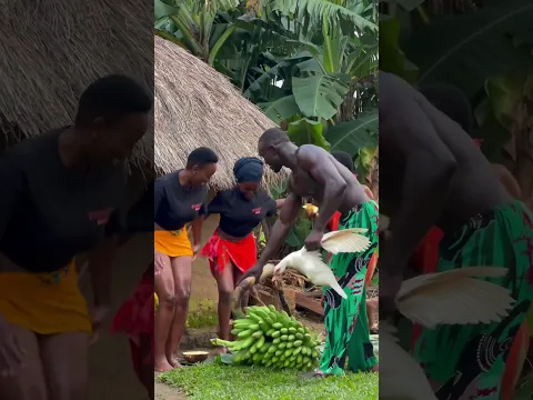 Protector of African villages 🙆🏽‍♂️🔥 no music copyright #africa #africangiant #africanvillage