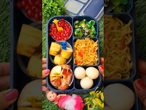 😱junkfood lunch❌️❌️box #school tifin box #lunch box #maggi🍜😋 #shorts @cookingwithfun45