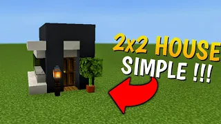 Minecraft : How to Build a 2x2 Modern House Tutorial
