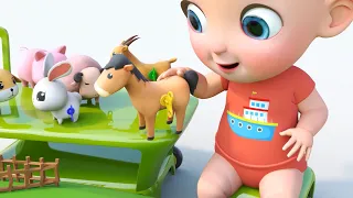 Mike in toy supermarket looking for animals toys to play. Nursery Children Songs