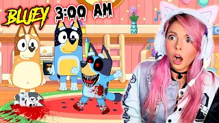 Descubro al Hermanito NO nacido de BLUEY en la APP a las 3 AM!!😰​ *NUNCA la juegues*
