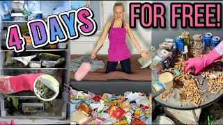 EXTREMELY DIRTY HOME CLEANING | 40 hours for free! 🥺💚
