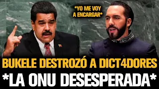 BUKELE DESTROZÓ A MADURO EN SU DISCURSO EN FRENTE A LA ONU