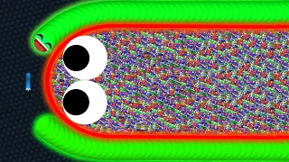 Slither.io 1 Troll Tiny Snake vs Giant Snakes Epic Slitherio Gameplay