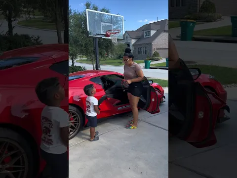 Son tells mom dad is in the pool with another girl #shorts