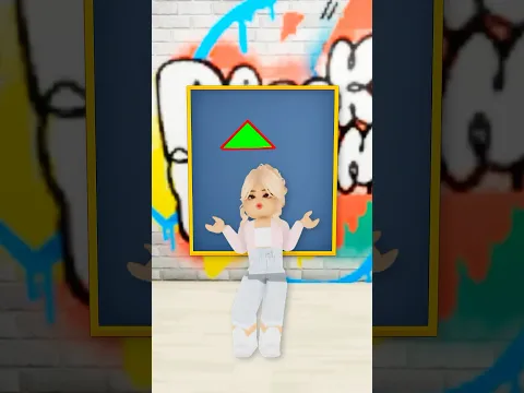 Who Can Draw A Triangle With 2 Lines? #roblox #shorts #brookhaven