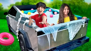 24 HORAS EN UNA CYBERTRUCK CON BABY RICK FT. @FacuAventurero