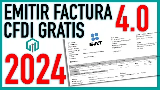 Como emitir un CFDI 4.0 en el portal del SAT | Factura GRATIS SAT 2024 👈