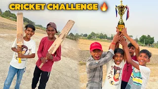 Cricket Match Challenge 😍 Zeeshan Vs Rishu 🔥 Kon jeetega Match ⁉️