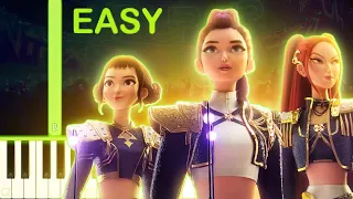 GOLDEN | KPop Demon Hunters - EASY Piano Tutorial