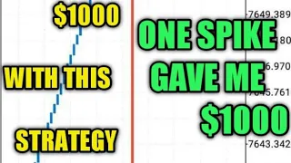 HOW TO CATCH BIG SPIKES ON BOOM AND CRASH ! BIG SPIKE THAT GIVES $1K ! CRASH 300 BOOM 1000 Spike