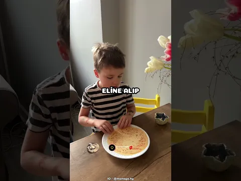 Sahte pankek ile çocuklarını kandırdı..  #keşfet #funny #shorts