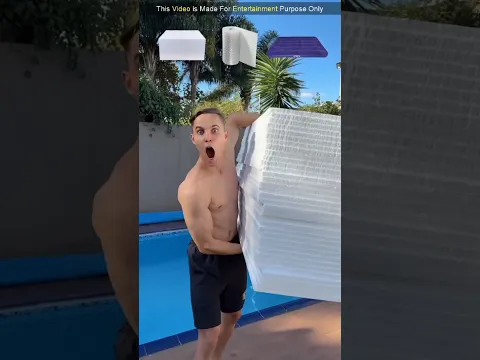 Water Pool Funny Experiment 😂 #shorts #funny
