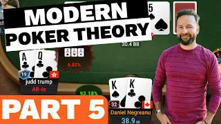 PART 5!!! How to Use MODERN POKER THEORY - $25,000 Buy-in Super High Roller!