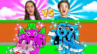 CHICOS vs CHICAS en DOS FILAS en Steal a Brainrot! ANGI FIRE y KABRITA