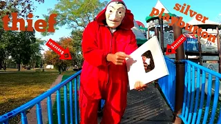 😱HE STOLE MY SILVER PLAYBUTTON! (money heist vs parkour comedy)