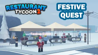 RESTAURANT TYCOON 2 Festive Quest Tutorial (2022 Winter Event)