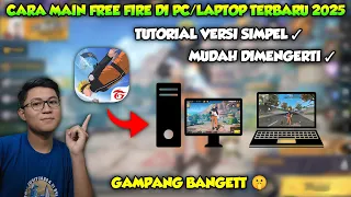CARA MAIN FREE FIRE DI LAPTOP/PC TERBARU 2025 | Cara download,setting ff di Laptop/Pc