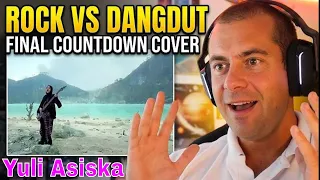 🎮GAMER REACTS - ROCK vs DANGDUT!! The Final Countdown - Yuli Asiska (KDI) | Cover
