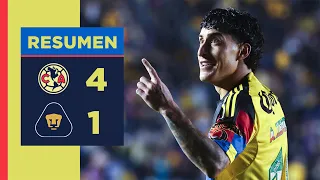 Resumen completo: América 4 vs. 1 Pumas | J11, AP25 | ¡Goleada en el Clásico Capitalino en casa!