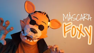 Cómo hacer la Máscara de Foxy (FNAF) con cartulina - Momuscraft