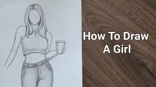 How to draw a girl ✏️ #art #artwork #draw #drawing #sketch #anime #cartoon