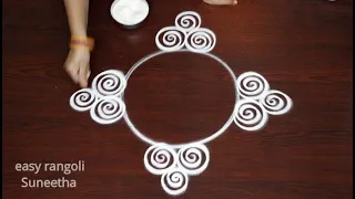 Ganesh Chaturthi Special kolam designs by easy rangoli Suneetha🌺Vinayaka Chavithi Special muggulu