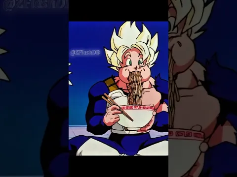 Goku & gohan eating food like a monster | dragon ball z | #dbz