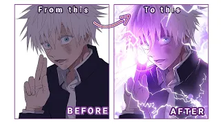 a tutorial on how to add lighting to your drawings in ibis Paint."