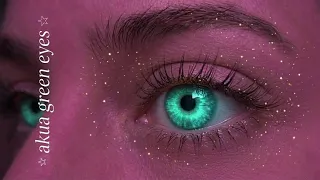 مبرمج عيون خضراء بحرية🩵Get akua green eyes