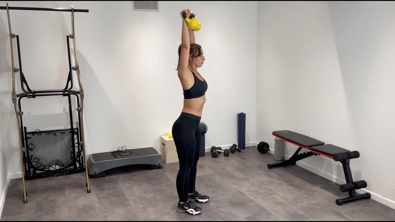 Image Élévation frontale complète avec kettlebell