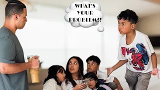 Calling my PREGNANT wife UGLY to see our kids reaction  *PRANK BACKFIRES 🔥😭😭