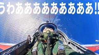 【自衛隊】海と空が逆に⁉T-4練習機レッドドルフィンに搭乗！ループやバレルロールを体験してみた！【芦屋基地】 JASDF T-4 looping the loop flight!【Eng Sub】