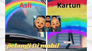 Part 2 Eksperimen membuat pelangi di kaca mobil | eskperimen kak John