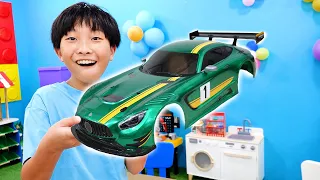 Yejun R/C Car Toy Coloring with Game Play for Kids