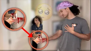 Wiping FAKE PERIOD BLOOD On My Boyfriend! *CUTEST REACTION*
