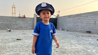 الشرطي ايش خلاه يبكي😰‼️ #شاص 