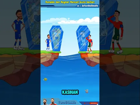 Ronaldo dan Neymar Mencari kunci berlian #shorts #sepakbola #ronaldo  #messi #neymar #mbappe #fifa