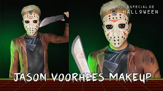 TUTORIAL MAQUIAGEM DE HALLOWEEN 2021 - JASON MASCARA + ROUPA BODYPAINT