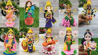 Indian Goddess Making With Super Clay🕉️🙏🥰Making Of Maa Durga Avathar💕🕉️🙏 #hindugoddess #durgamaa