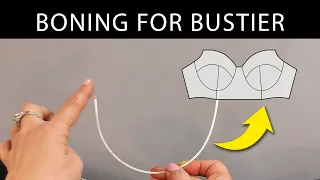Boning for Bustier (Bra Cup). Rigilene vs Porcelynne underwire