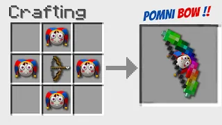 How to make Pomni bow in Minecraft ?!!