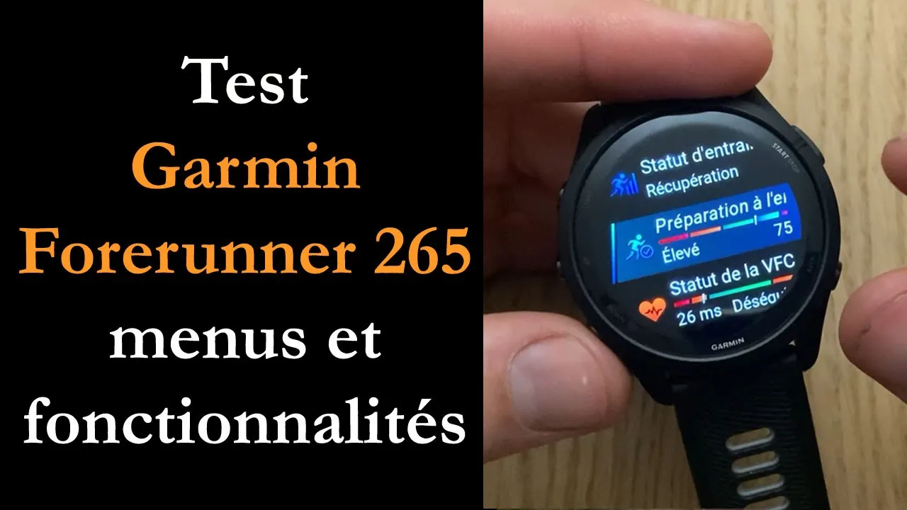 Vido-Test de Garmin Forerunner 265 par Montre cardio GPS