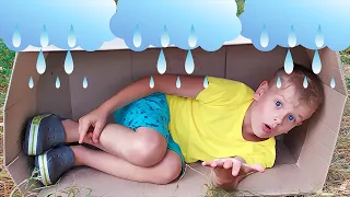Rain rain go away song | Dima Family Show - Kids songs