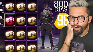 Ele tem 50 anos e Juntou Caixas por 800 dias
